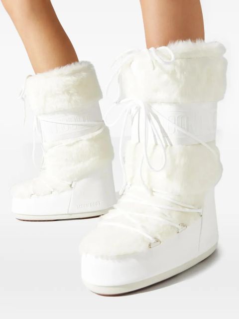 Moon Boot Icon lace-up snow boots - White
