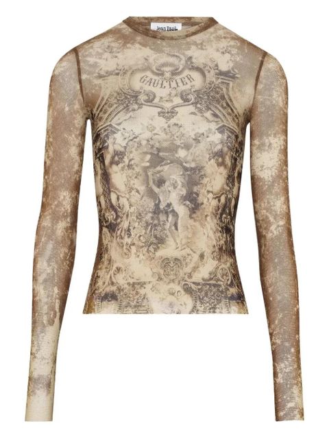 Jean Paul Gaultier mesh top - Neutrals - zdjęcie produktu nr 1