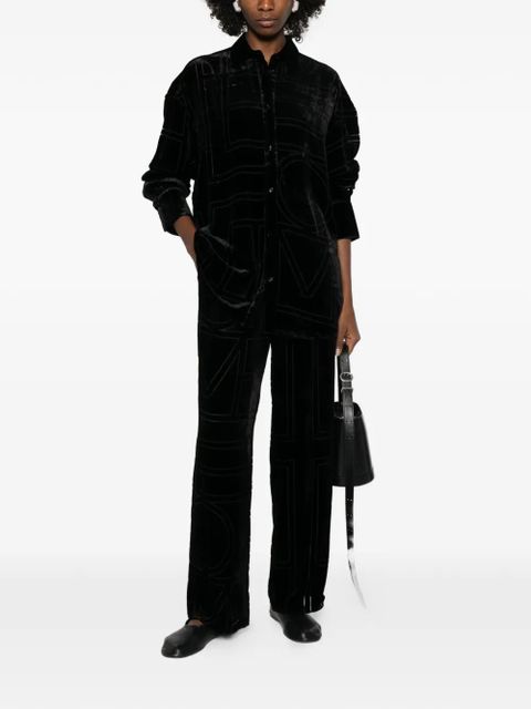 TOTEME velvet shirt - Black - zdjęcie produktu nr 2