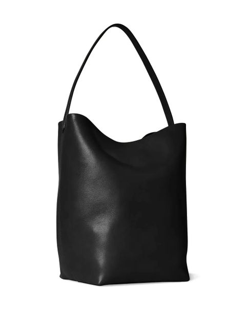 The Row Park slouchy leather tote bag - Black