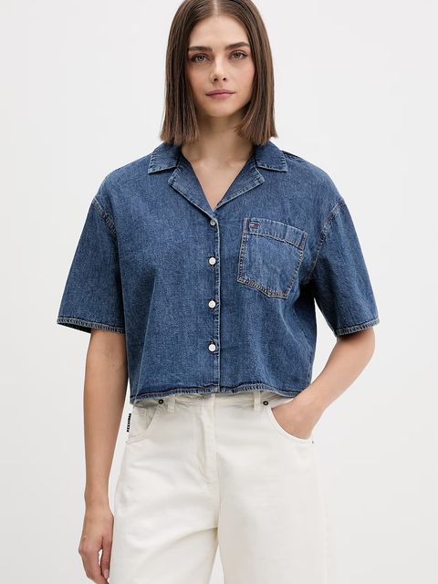 Tommy Jeans koszula damska jeansowa - zdjęcie produktu nr 1