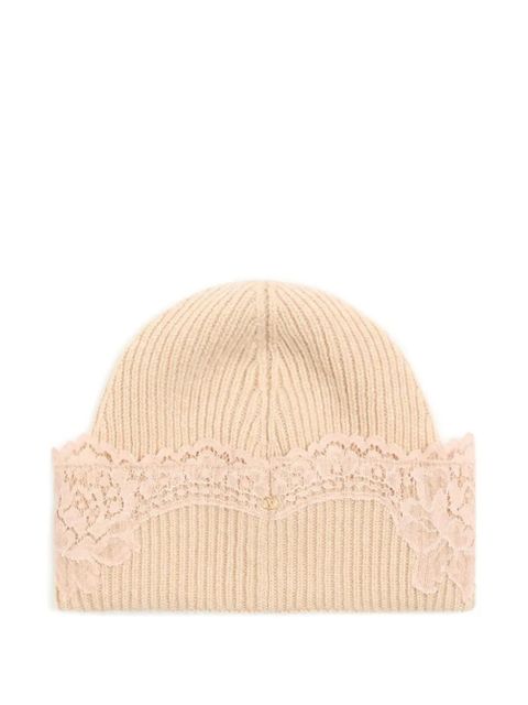 Valentino Garavani lace beanie - Neutrals - zdjęcie produktu nr 1