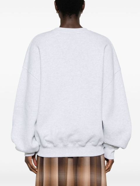 ROTATE BIRGER CHRISTENSEN embroidered-logo crew-neck sweatshirt - Grey - zdjęcie produktu nr 2