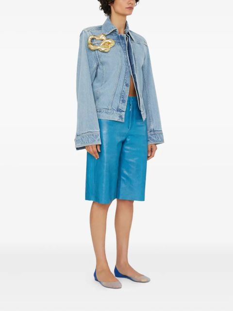 Christopher Esber Corsage denim jacket - Blue