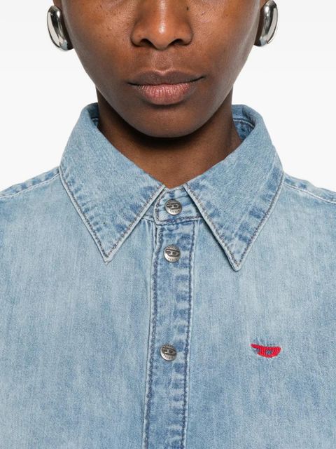 Diesel De-Eazy-SL buttoned sleeveless top - Blue