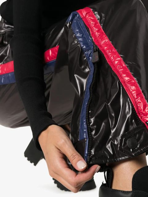 Moncler Grenoble side-stripe nylon trousers - Black