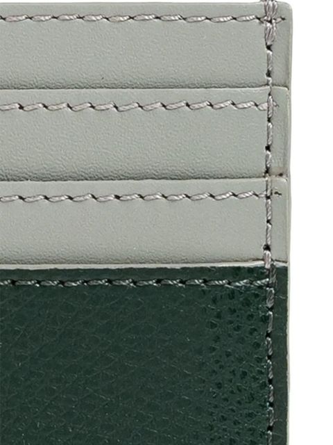 FENDI FF-detail leather cardholder - Green