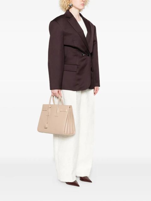 Saint Laurent Sac De Jour leather tote bag - Neutrals