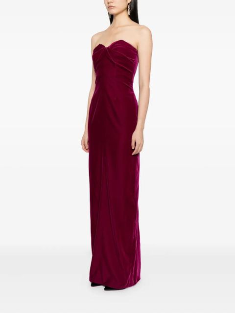 TOM FORD draped-detail dress - Purple - zdjęcie produktu nr 2