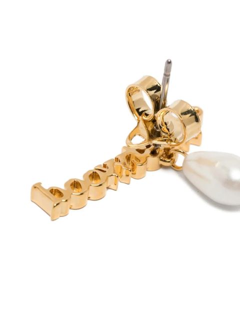 Vivienne Westwood Amelia logo-lettering earrings - Gold