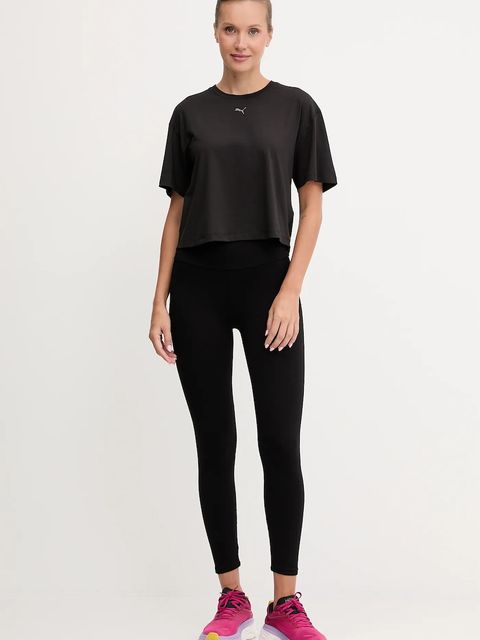 Puma t-shirt treningowy damski kolor czarny 527457 - zdjęcie produktu nr 2