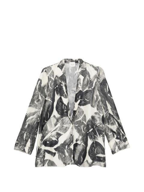 Alysi Monopetto floral single-breasted jacket - White - zdjęcie produktu nr 1