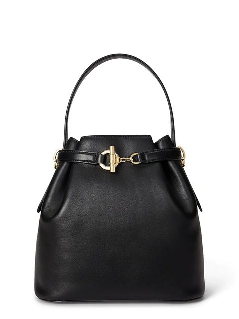 Lauren Ralph Lauren torebka skórzana kolor czarny 431982787 - zdjęcie produktu nr 1