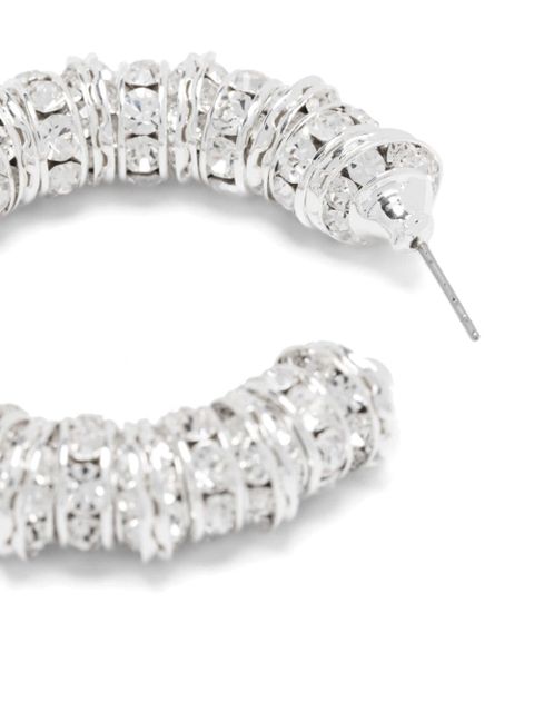 Magda Butrym crystal hoop earrings - Silver