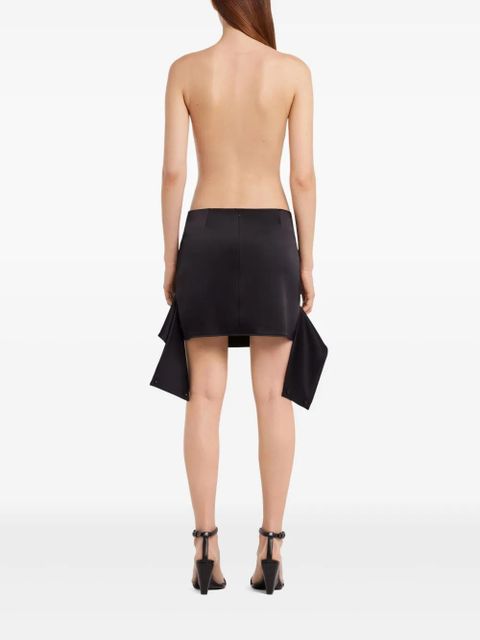 Courrèges belted mini skirt - Black