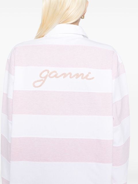 GANNI patchwork T-shirt - White