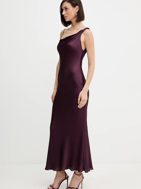 Twinset sukienka kolor bordowy maxi rozkloszowana 252TP2360 - zdjęcie produktu nr 2