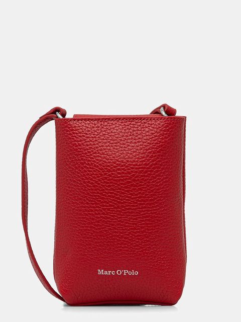 Marc O'Polo torebka skórzana kolor czerwony 5000009285 - zdjęcie produktu nr 1