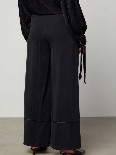 Answear.LAB spodnie damskie kolor czarny szerokie high waist