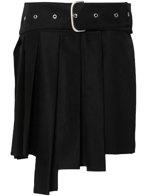 Off-White wraparound pleated mini skirt - Black - zdjęcie produktu nr 1