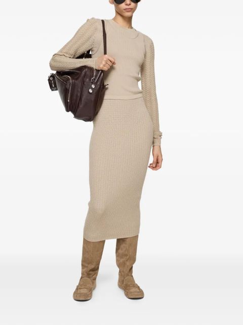 Acne Studios long-sleeve midi dress - Neutrals - zdjęcie produktu nr 2