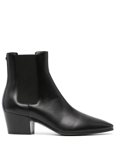 Casadei 50mm leather boots - Black - zdjęcie produktu nr 1