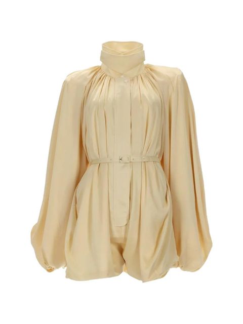 ROTATE BIRGER CHRISTENSEN belted puff-sleeve sweater - Neutrals - zdjęcie produktu nr 2