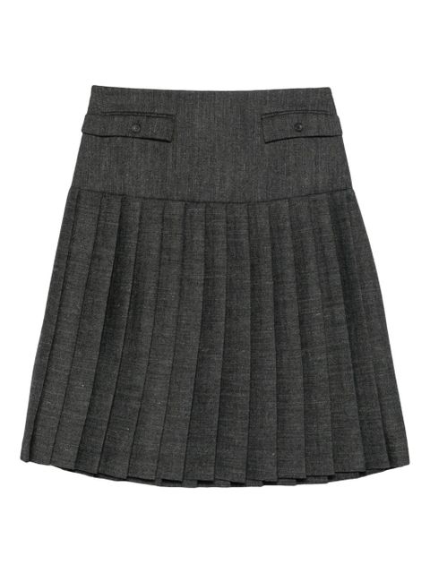 Paloma Wool Plugin pleated mini skirt - Grey - zdjęcie produktu nr 1