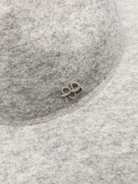 Ruslan Baginskiy logo-appliqué fedora hat - Grey - zdjęcie produktu nr 2