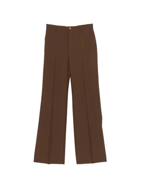Gucci pressed-crease button trousers - Brown - zdjęcie produktu nr 1