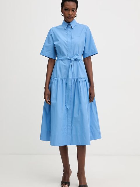 Karl Lagerfeld sukienka koszulowa bawełniana - zdjęcie produktu nr 1