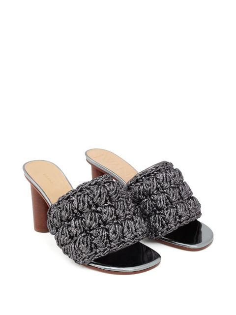 JW Anderson lurex-detail interwoven sandals - Grey