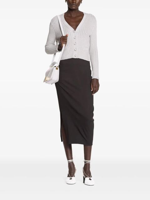 Lanvin V-neck cardigan - Grey - zdjęcie produktu nr 2