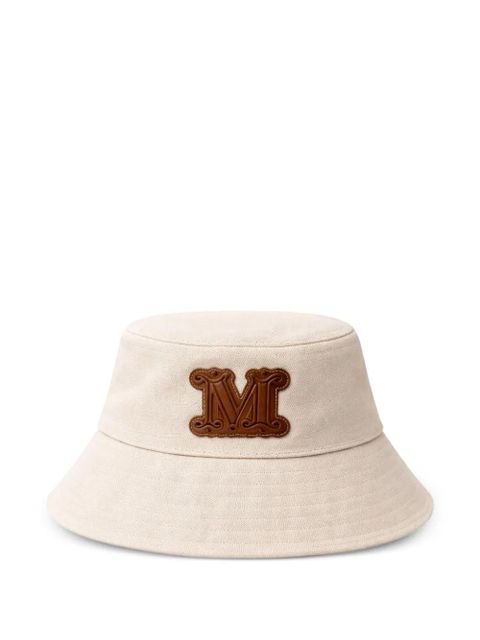 Max Mara logo-appliqué bucket hat - Neutrals - zdjęcie produktu nr 1