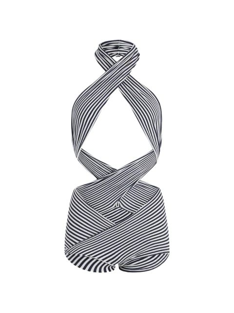 Jean Paul Gaultier striped jumpsuit - White - zdjęcie produktu nr 1