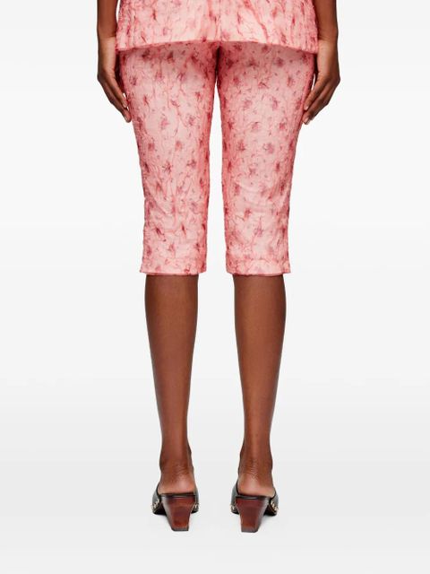 GANNI floral shorts - Pink