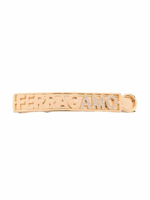 Ferragamo logo engraved hair clip - Gold - zdjęcie produktu nr 1