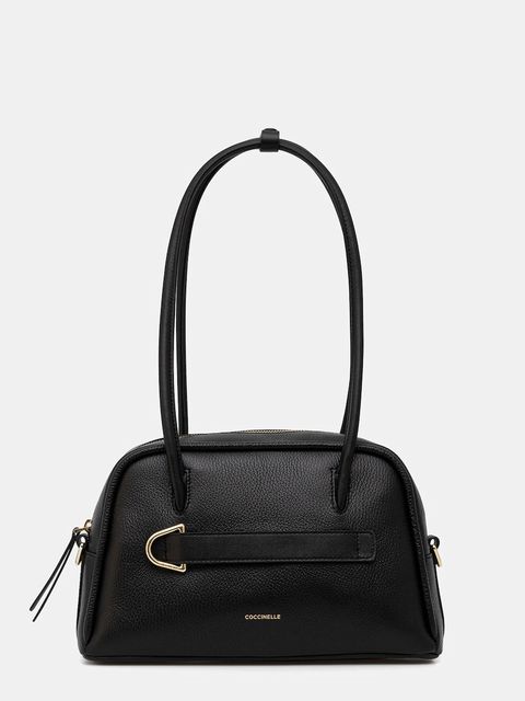 Coccinelle torebka skórzana PAKI kolor czarny E1 U4A 12 01 01 - zdjęcie produktu nr 1