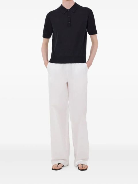 LouLou de Saison Migo button ribbed polo shirt - Black - zdjęcie produktu nr 2