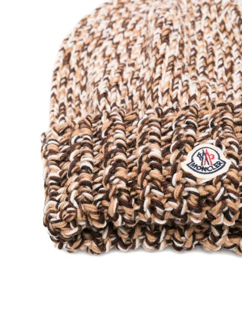 Moncler wool beanie - Brown - zdjęcie produktu nr 2