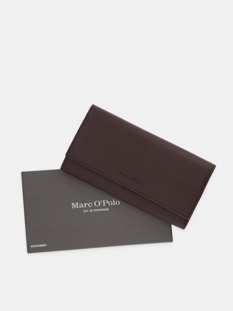 Marc O'Polo portfel skórzany damski kolor brązowy 5000009102