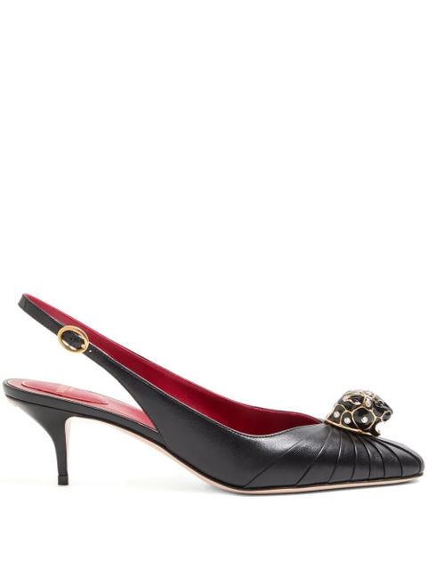 Valentino Garavani 55mm Panthea pleated pumps - Black - zdjęcie produktu nr 1