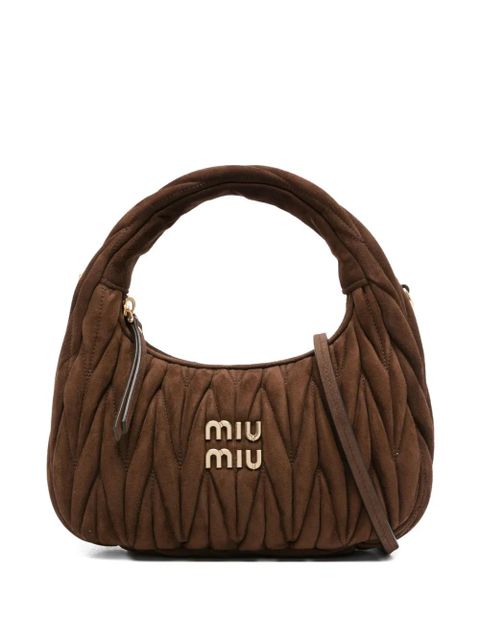 Miu Miu Wander matelassé tote bag - Brown - zdjęcie produktu nr 1