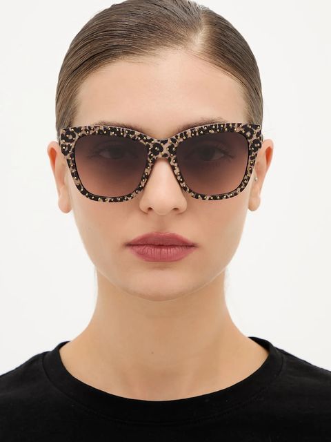 Kurt Geiger London okulary przeciwsłoneczne SHOREDITCH damskie kolor brązowy 4738839679