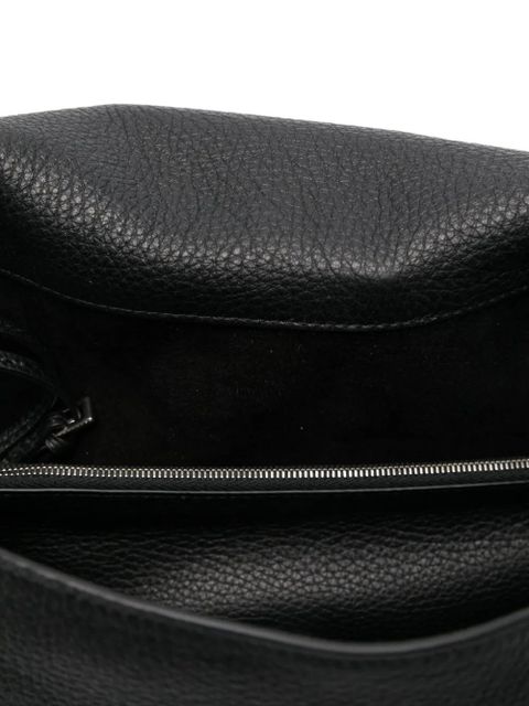 The Row leather shoulder bag - Black