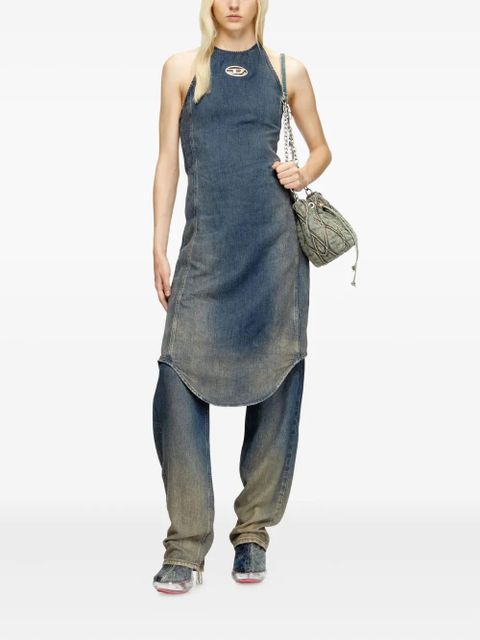 Diesel Cynthia halter-neck denim jumpsuit - Blue