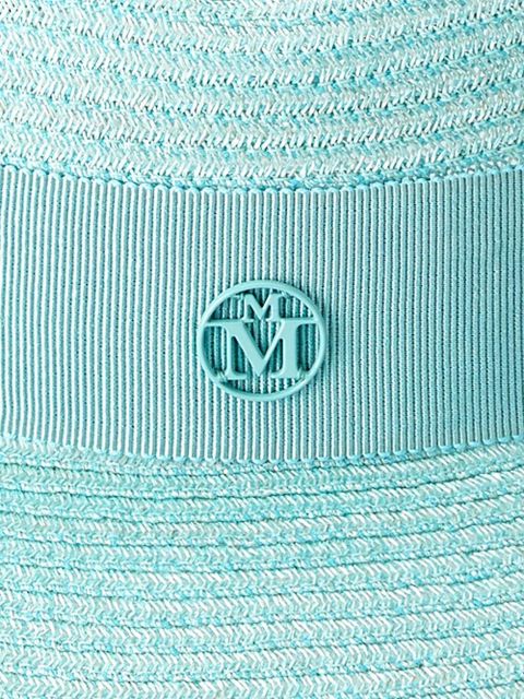 Maison Michel Virginie straw fedora hat - Blue - zdjęcie produktu nr 2