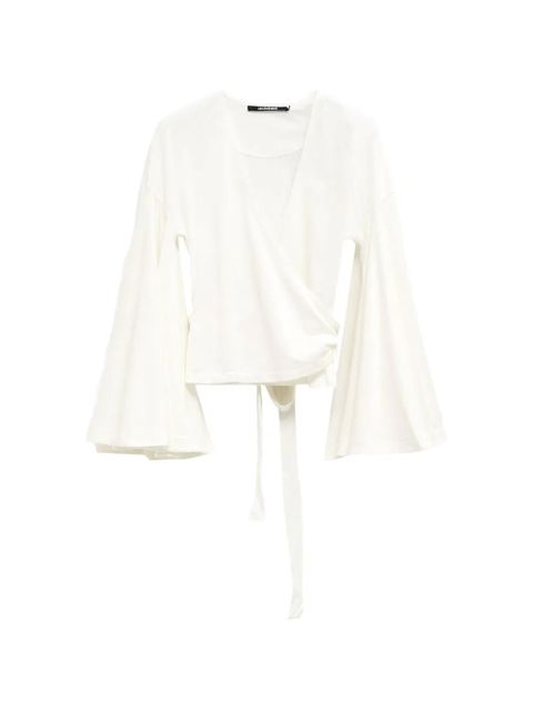 Jacquemus long-sleeved tie blouse - Neutrals - zdjęcie produktu nr 1