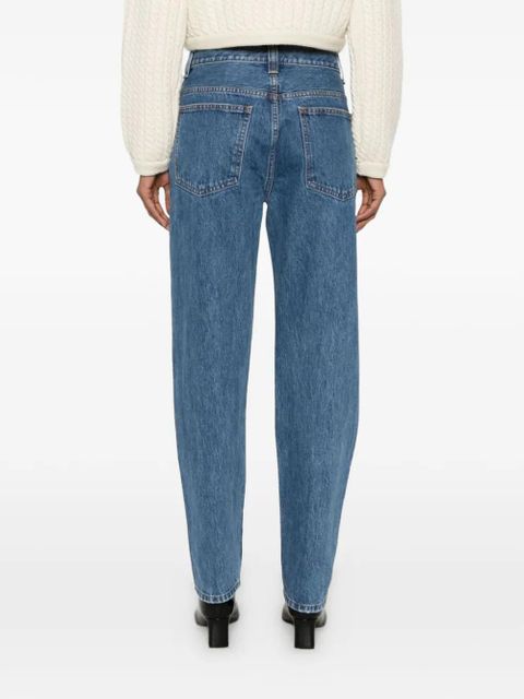 KHAITE Corben belt-loop jeans - Blue