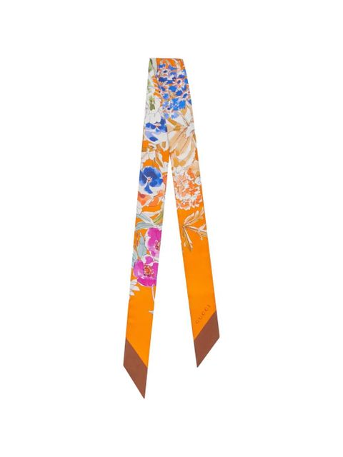 Gucci floral scarf - Orange - zdjęcie produktu nr 1